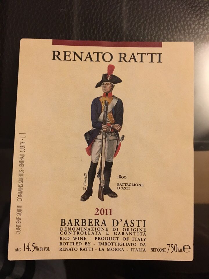 雷纳多拉蒂阿斯蒂巴贝拉干红Renato Ratti Barbera d'Asti