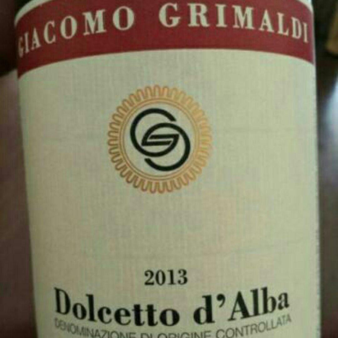 格里马蒂多姿桃干红Giacomo Grimaldi Dolcetto d'Alba