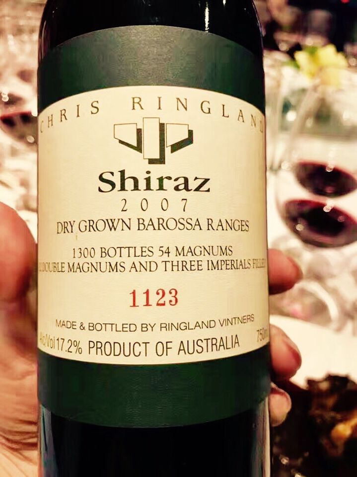 R Wines Chris Ringland Three Rivers Dry-Grown Shiraz