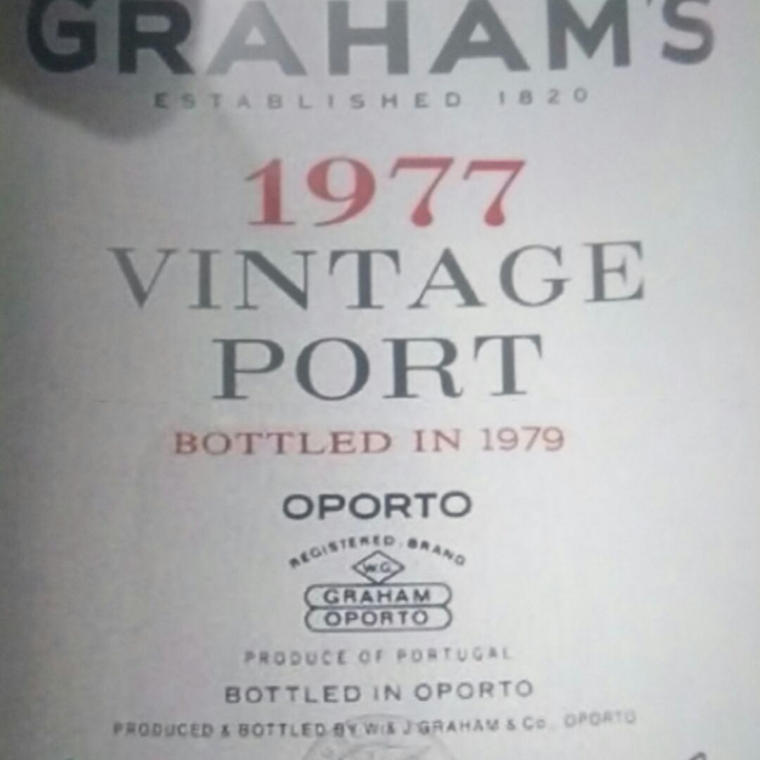 辛明顿家族格兰姆年份波特Symington Family Graham's Vintage Port