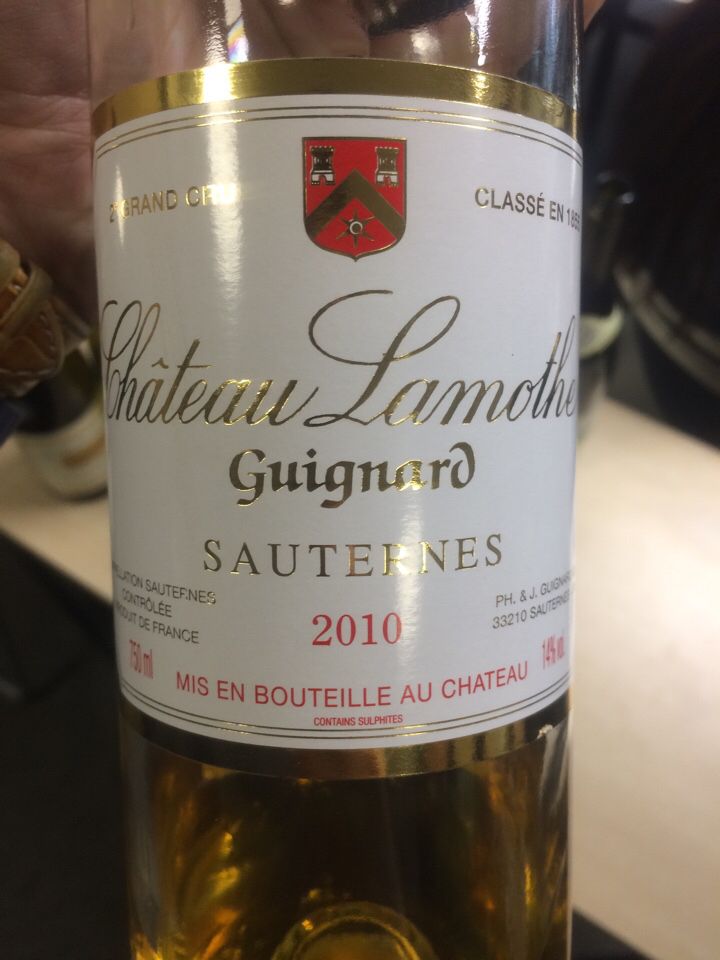 拉莫特齐格诺酒庄贵腐甜白Chateau Lamothe Guignard